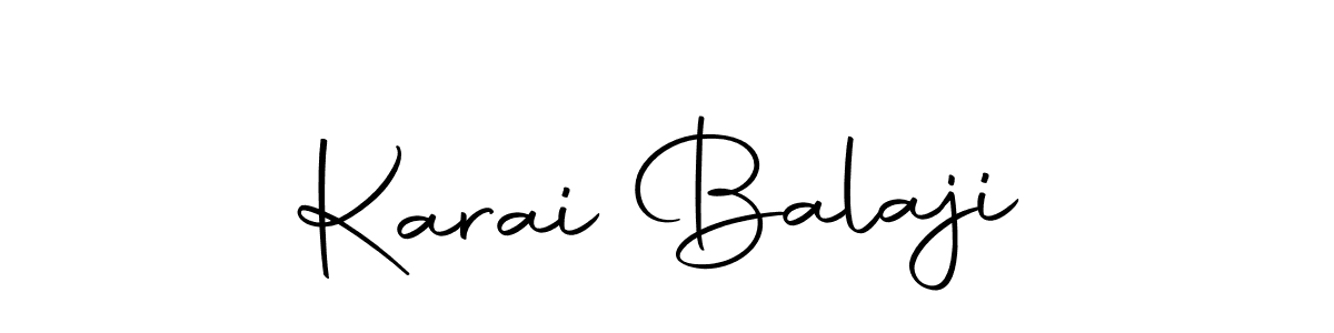 Design your own signature with our free online signature maker. With this signature software, you can create a handwritten (Autography-DOLnW) signature for name Karai Balaji. Karai Balaji signature style 10 images and pictures png