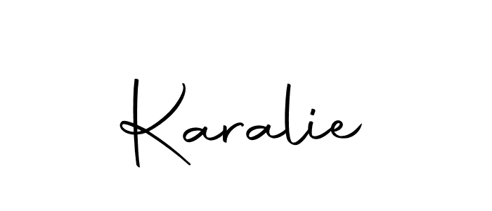 Karalie stylish signature style. Best Handwritten Sign (Autography-DOLnW) for my name. Handwritten Signature Collection Ideas for my name Karalie. Karalie signature style 10 images and pictures png