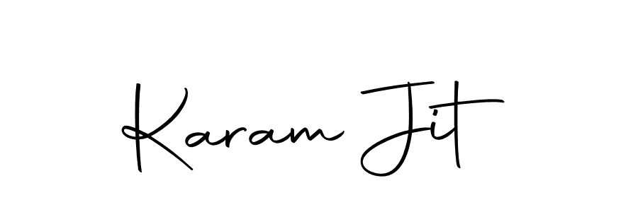 Create a beautiful signature design for name Karam Jit. With this signature (Autography-DOLnW) fonts, you can make a handwritten signature for free. Karam Jit signature style 10 images and pictures png