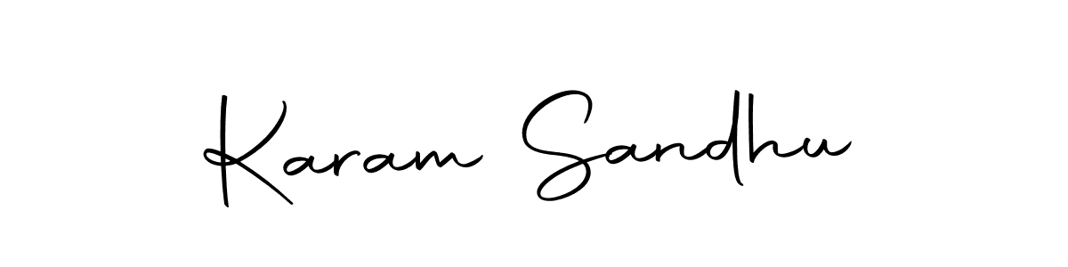 Use a signature maker to create a handwritten signature online. With this signature software, you can design (Autography-DOLnW) your own signature for name Karam Sandhu. Karam Sandhu signature style 10 images and pictures png