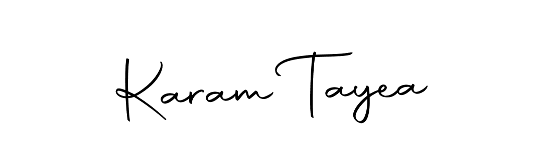 Make a beautiful signature design for name Karam Tayea. With this signature (Autography-DOLnW) style, you can create a handwritten signature for free. Karam Tayea signature style 10 images and pictures png