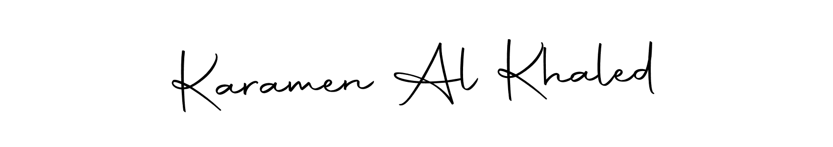 You can use this online signature creator to create a handwritten signature for the name Karamen Al Khaled. This is the best online autograph maker. Karamen Al Khaled signature style 10 images and pictures png