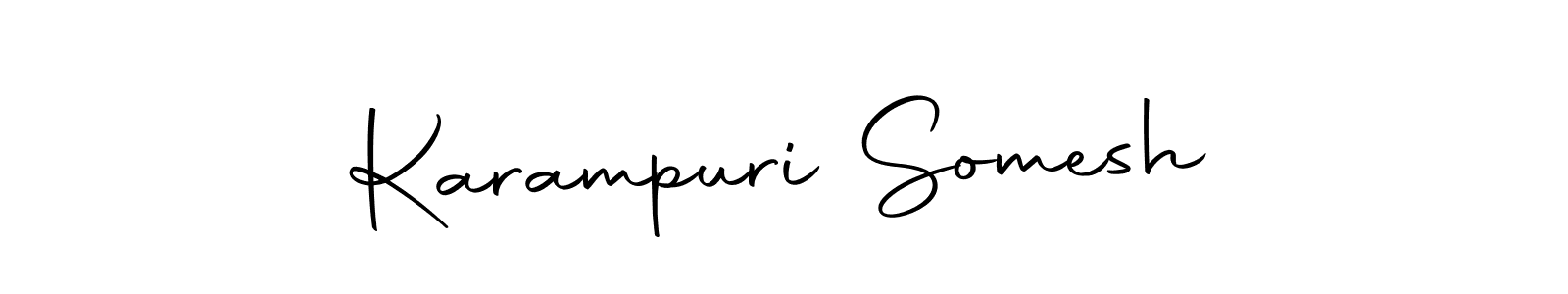 Also we have Karampuri Somesh name is the best signature style. Create professional handwritten signature collection using Autography-DOLnW autograph style. Karampuri Somesh signature style 10 images and pictures png