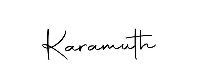 How to make Karamuth name signature. Use Autography-DOLnW style for creating short signs online. This is the latest handwritten sign. Karamuth signature style 10 images and pictures png