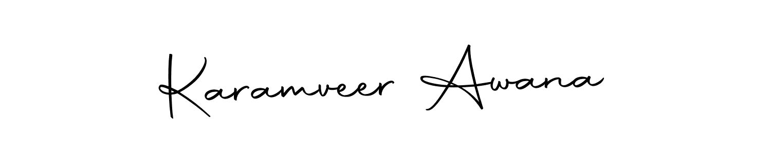 How to make Karamveer Awana signature? Autography-DOLnW is a professional autograph style. Create handwritten signature for Karamveer Awana name. Karamveer Awana signature style 10 images and pictures png