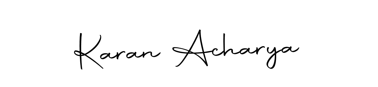 Similarly Autography-DOLnW is the best handwritten signature design. Signature creator online .You can use it as an online autograph creator for name Karan Acharya. Karan Acharya signature style 10 images and pictures png