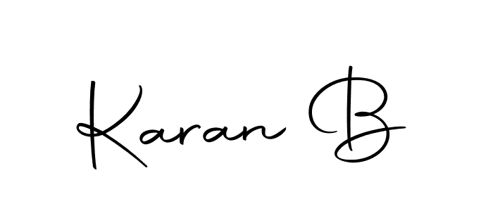 Design your own signature with our free online signature maker. With this signature software, you can create a handwritten (Autography-DOLnW) signature for name Karan B. Karan B signature style 10 images and pictures png