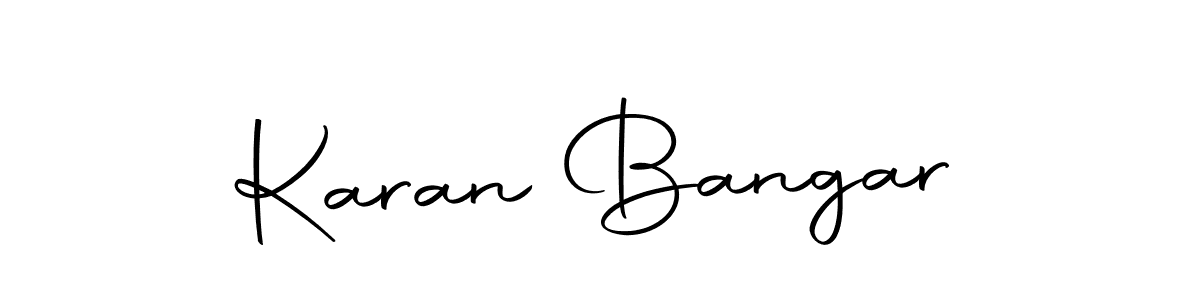 Use a signature maker to create a handwritten signature online. With this signature software, you can design (Autography-DOLnW) your own signature for name Karan Bangar. Karan Bangar signature style 10 images and pictures png