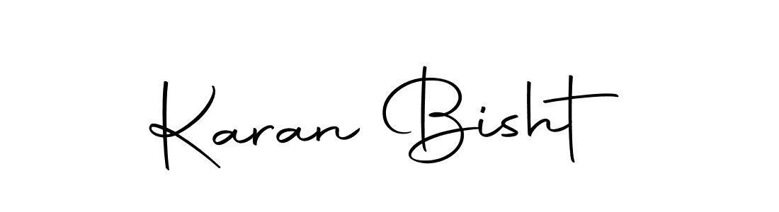 Design your own signature with our free online signature maker. With this signature software, you can create a handwritten (Autography-DOLnW) signature for name Karan Bisht. Karan Bisht signature style 10 images and pictures png