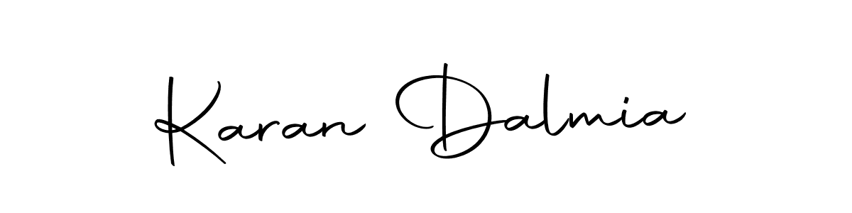 How to make Karan Dalmia name signature. Use Autography-DOLnW style for creating short signs online. This is the latest handwritten sign. Karan Dalmia signature style 10 images and pictures png