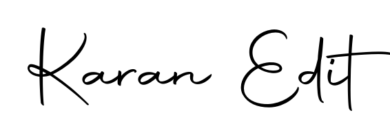 Elevate your brand with a stunning Karan Edit eSignature. The Autography-DOLnW style provides a balanced, flowing aesthetic for everyday signing. Karan Edit signature style 10 images and pictures png