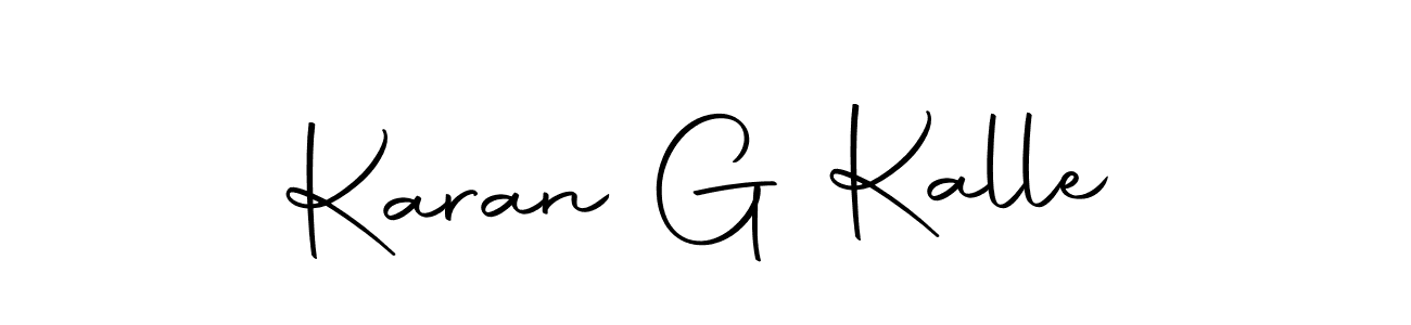 Use a signature maker to create a handwritten signature online. With this signature software, you can design (Autography-DOLnW) your own signature for name Karan G Kalle. Karan G Kalle signature style 10 images and pictures png