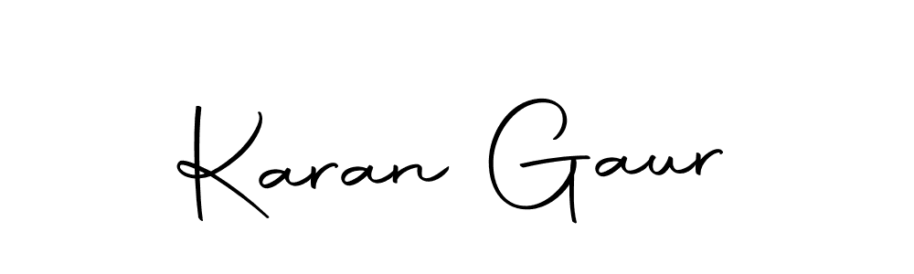 Design your own signature with our free online signature maker. With this signature software, you can create a handwritten (Autography-DOLnW) signature for name Karan Gaur. Karan Gaur signature style 10 images and pictures png