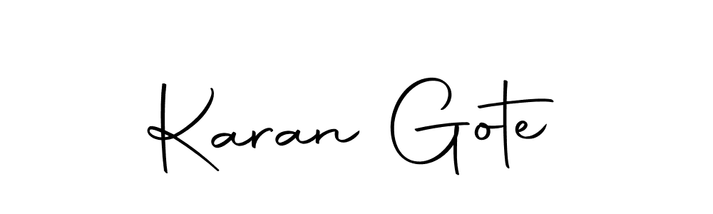 It looks lik you need a new signature style for name Karan Gote. Design unique handwritten (Autography-DOLnW) signature with our free signature maker in just a few clicks. Karan Gote signature style 10 images and pictures png
