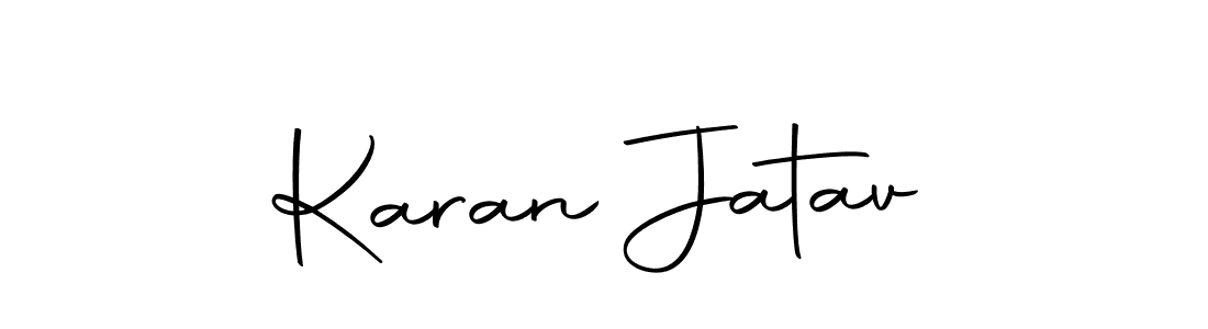 Create a beautiful signature design for name Karan Jatav. With this signature (Autography-DOLnW) fonts, you can make a handwritten signature for free. Karan Jatav signature style 10 images and pictures png