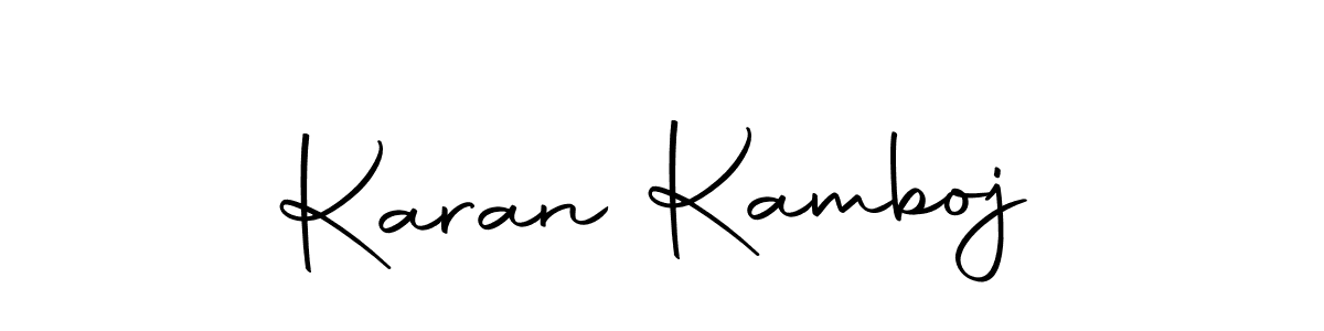 if you are searching for the best signature style for your name Karan Kamboj. so please give up your signature search. here we have designed multiple signature styles  using Autography-DOLnW. Karan Kamboj signature style 10 images and pictures png