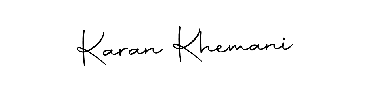 Use a signature maker to create a handwritten signature online. With this signature software, you can design (Autography-DOLnW) your own signature for name Karan Khemani. Karan Khemani signature style 10 images and pictures png