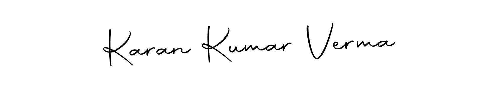 Use a signature maker to create a handwritten signature online. With this signature software, you can design (Autography-DOLnW) your own signature for name Karan Kumar Verma. Karan Kumar Verma signature style 10 images and pictures png