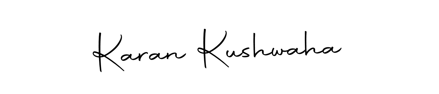 The best way (Autography-DOLnW) to make a short signature is to pick only two or three words in your name. The name Karan Kushwaha include a total of six letters. For converting this name. Karan Kushwaha signature style 10 images and pictures png