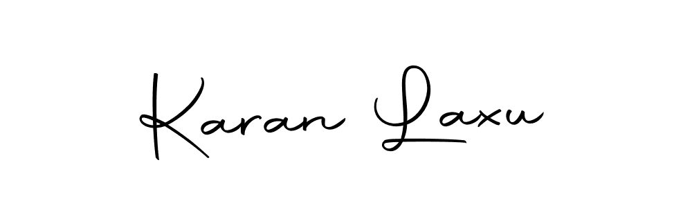 You should practise on your own different ways (Autography-DOLnW) to write your name (Karan Laxu) in signature. don't let someone else do it for you. Karan Laxu signature style 10 images and pictures png