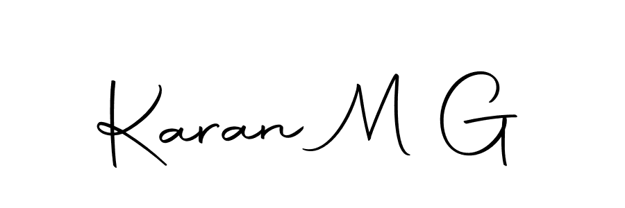 Make a short Karan M G signature style. Manage your documents anywhere anytime using Autography-DOLnW. Create and add eSignatures, submit forms, share and send files easily. Karan M G signature style 10 images and pictures png