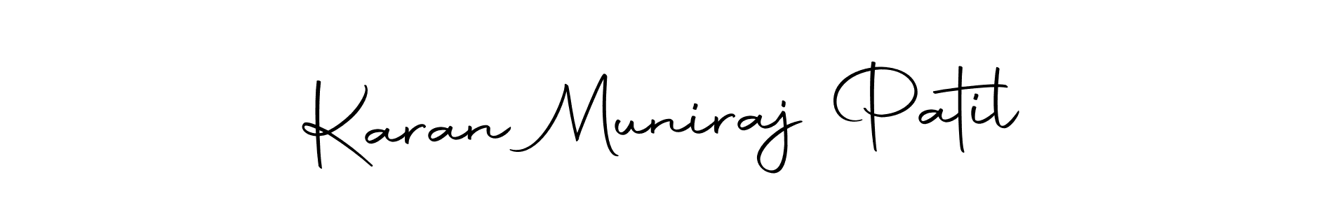 Create a beautiful signature design for name Karan Muniraj Patil. With this signature (Autography-DOLnW) fonts, you can make a handwritten signature for free. Karan Muniraj Patil signature style 10 images and pictures png