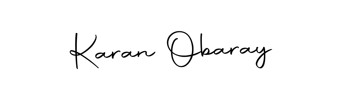 Make a short Karan Obaray signature style. Manage your documents anywhere anytime using Autography-DOLnW. Create and add eSignatures, submit forms, share and send files easily. Karan Obaray signature style 10 images and pictures png