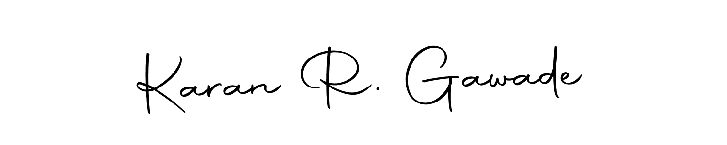 Karan R. Gawade stylish signature style. Best Handwritten Sign (Autography-DOLnW) for my name. Handwritten Signature Collection Ideas for my name Karan R. Gawade. Karan R. Gawade signature style 10 images and pictures png