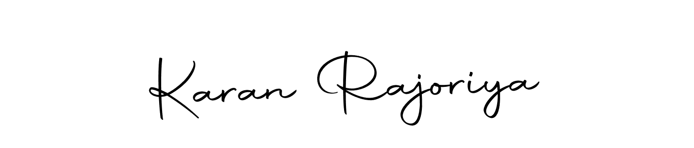 Design your own signature with our free online signature maker. With this signature software, you can create a handwritten (Autography-DOLnW) signature for name Karan Rajoriya. Karan Rajoriya signature style 10 images and pictures png
