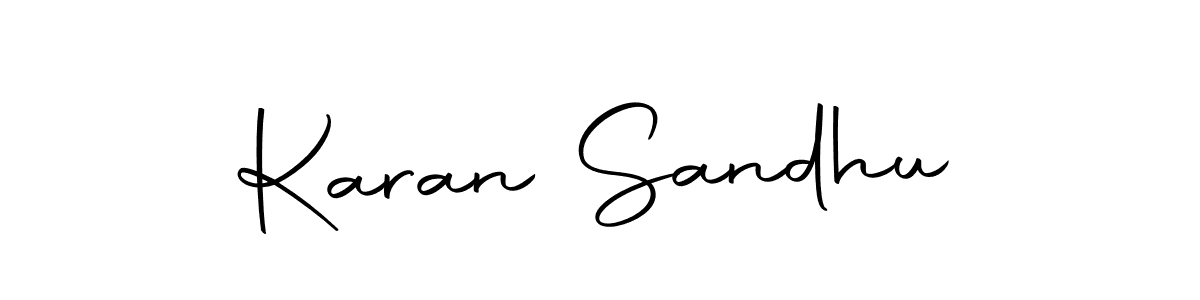 Use a signature maker to create a handwritten signature online. With this signature software, you can design (Autography-DOLnW) your own signature for name Karan Sandhu. Karan Sandhu signature style 10 images and pictures png