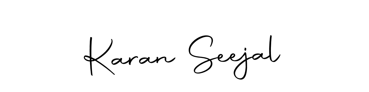 How to make Karan Seejal signature? Autography-DOLnW is a professional autograph style. Create handwritten signature for Karan Seejal name. Karan Seejal signature style 10 images and pictures png