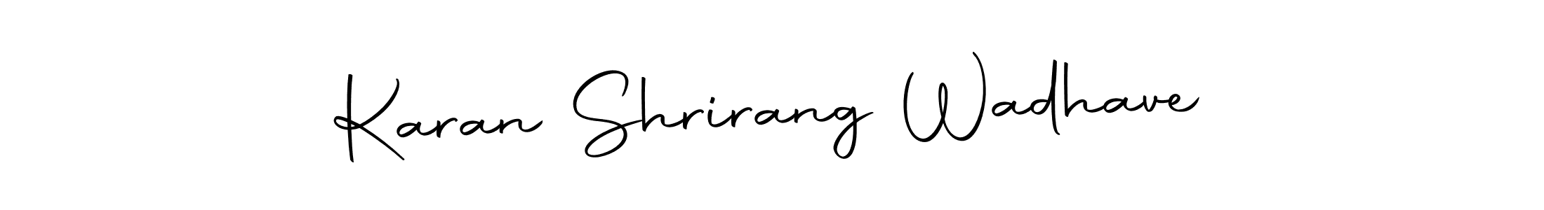 You should practise on your own different ways (Autography-DOLnW) to write your name (Karan Shrirang Wadhave) in signature. don't let someone else do it for you. Karan Shrirang Wadhave signature style 10 images and pictures png