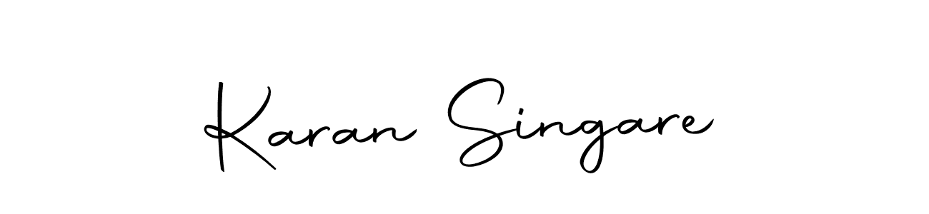 You should practise on your own different ways (Autography-DOLnW) to write your name (Karan Singare) in signature. don't let someone else do it for you. Karan Singare signature style 10 images and pictures png