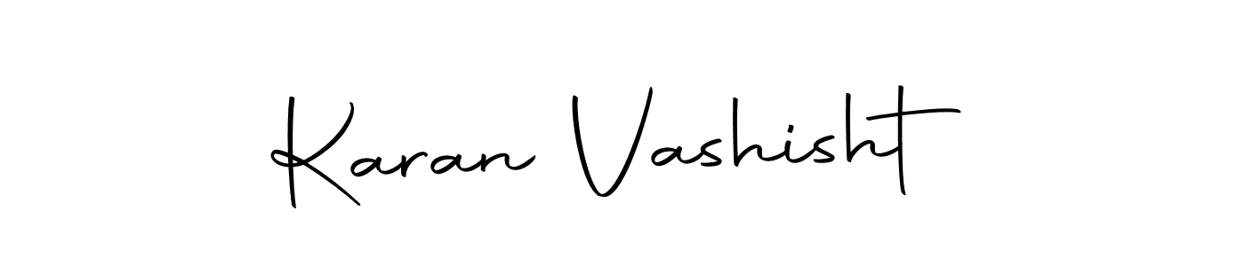 How to make Karan Vashisht name signature. Use Autography-DOLnW style for creating short signs online. This is the latest handwritten sign. Karan Vashisht signature style 10 images and pictures png