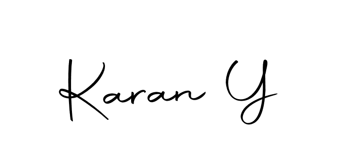 Also we have Karan Y name is the best signature style. Create professional handwritten signature collection using Autography-DOLnW autograph style. Karan Y signature style 10 images and pictures png