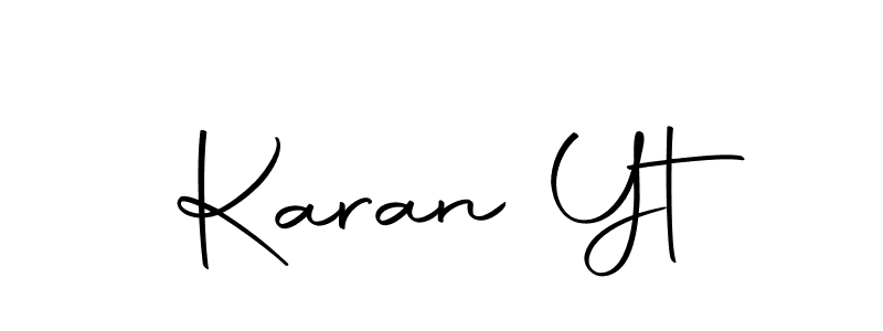 Karan Yt stylish signature style. Best Handwritten Sign (Autography-DOLnW) for my name. Handwritten Signature Collection Ideas for my name Karan Yt. Karan Yt signature style 10 images and pictures png