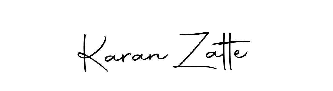 You should practise on your own different ways (Autography-DOLnW) to write your name (Karan Zatte) in signature. don't let someone else do it for you. Karan Zatte signature style 10 images and pictures png