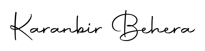 Download transparent PNG signature for name Karanbir Behera styled with Autography-DOLnW font. Ready to paste directly into PDF and Word agreements. Karanbir Behera signature style 10 images and pictures png