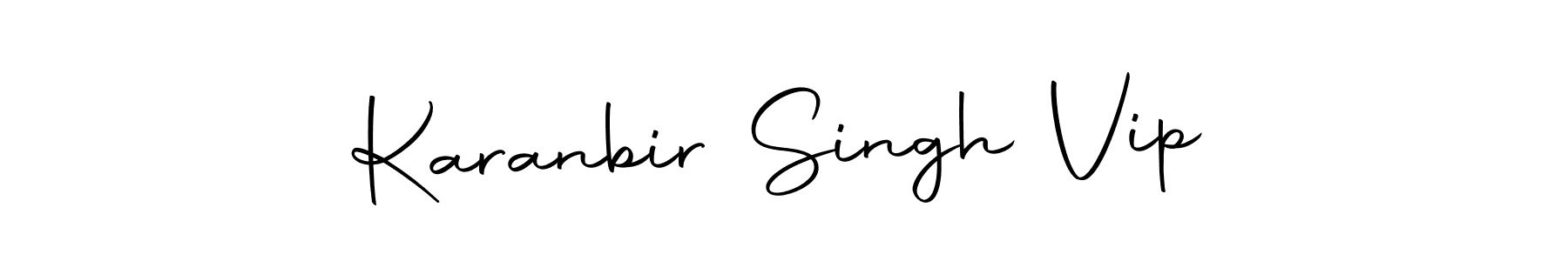 Karanbir Singh Vip stylish signature style. Best Handwritten Sign (Autography-DOLnW) for my name. Handwritten Signature Collection Ideas for my name Karanbir Singh Vip. Karanbir Singh Vip signature style 10 images and pictures png