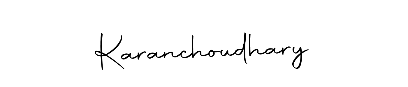 Make a beautiful signature design for name Karanchoudhary. With this signature (Autography-DOLnW) style, you can create a handwritten signature for free. Karanchoudhary signature style 10 images and pictures png