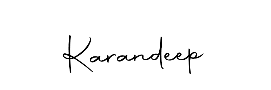 How to make Karandeep signature? Autography-DOLnW is a professional autograph style. Create handwritten signature for Karandeep name. Karandeep signature style 10 images and pictures png