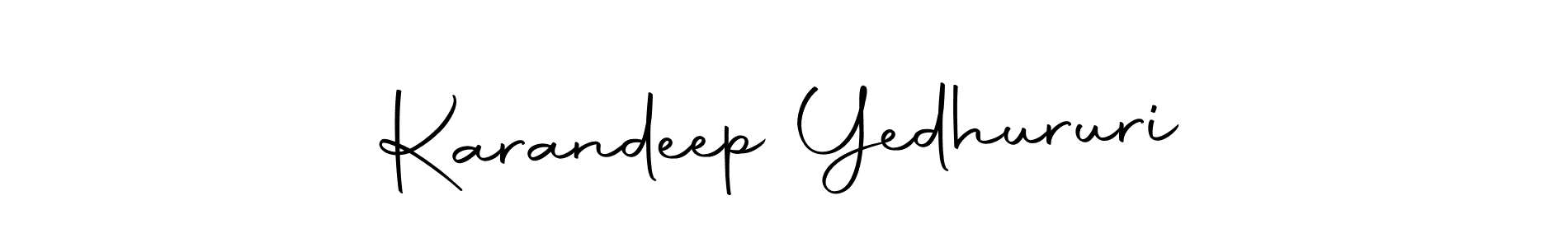 Similarly Autography-DOLnW is the best handwritten signature design. Signature creator online .You can use it as an online autograph creator for name Karandeep Yedhururi. Karandeep Yedhururi signature style 10 images and pictures png