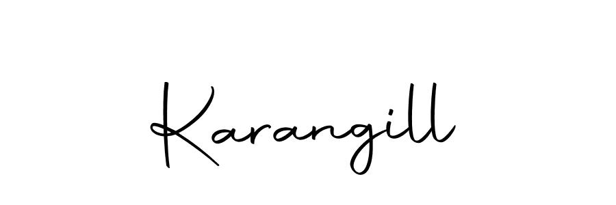 Create a beautiful signature design for name Karangill. With this signature (Autography-DOLnW) fonts, you can make a handwritten signature for free. Karangill signature style 10 images and pictures png