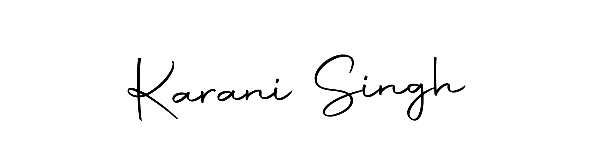 Use a signature maker to create a handwritten signature online. With this signature software, you can design (Autography-DOLnW) your own signature for name Karani Singh. Karani Singh signature style 10 images and pictures png