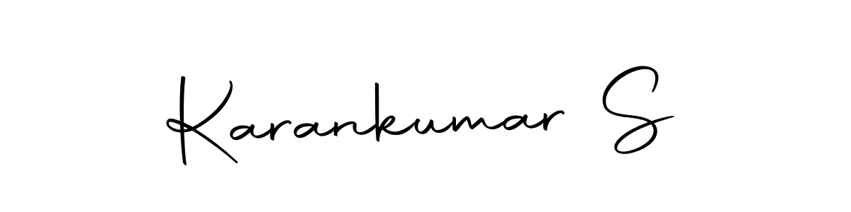 Use a signature maker to create a handwritten signature online. With this signature software, you can design (Autography-DOLnW) your own signature for name Karankumar S. Karankumar S signature style 10 images and pictures png