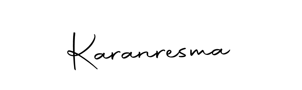How to make Karanresma signature? Autography-DOLnW is a professional autograph style. Create handwritten signature for Karanresma name. Karanresma signature style 10 images and pictures png