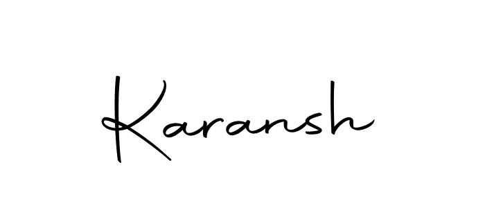 Similarly Autography-DOLnW is the best handwritten signature design. Signature creator online .You can use it as an online autograph creator for name Karansh. Karansh signature style 10 images and pictures png