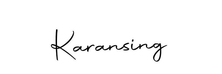 The best way (Autography-DOLnW) to make a short signature is to pick only two or three words in your name. The name Karansing include a total of six letters. For converting this name. Karansing signature style 10 images and pictures png