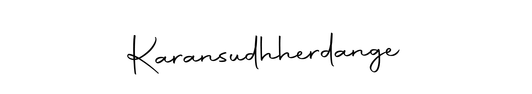 Make a short Karansudhherdange signature style. Manage your documents anywhere anytime using Autography-DOLnW. Create and add eSignatures, submit forms, share and send files easily. Karansudhherdange signature style 10 images and pictures png