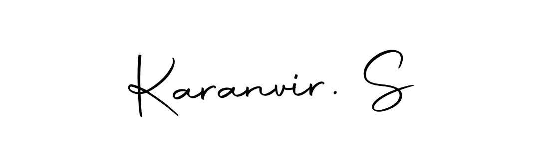 if you are searching for the best signature style for your name Karanvir. S. so please give up your signature search. here we have designed multiple signature styles  using Autography-DOLnW. Karanvir. S signature style 10 images and pictures png